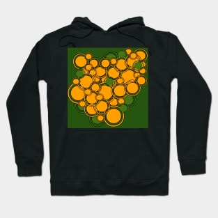 green and gold abstract pattern Hoodie